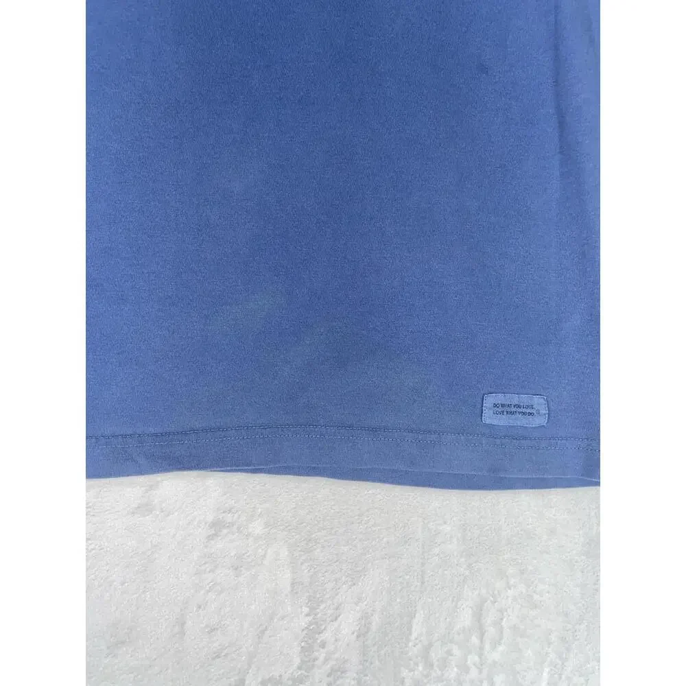 Life Is Good T Shirt M Work From Home Pants Optional S/S Dog XXL Blue Crew Neck - Picture 4 of 10